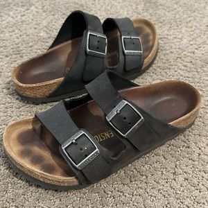 Birkenstock Leather Sandal Black